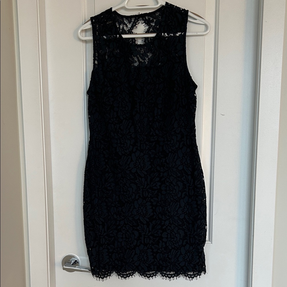 Banana Republic Navy Lace Midi Dress - Picture 5 of 11